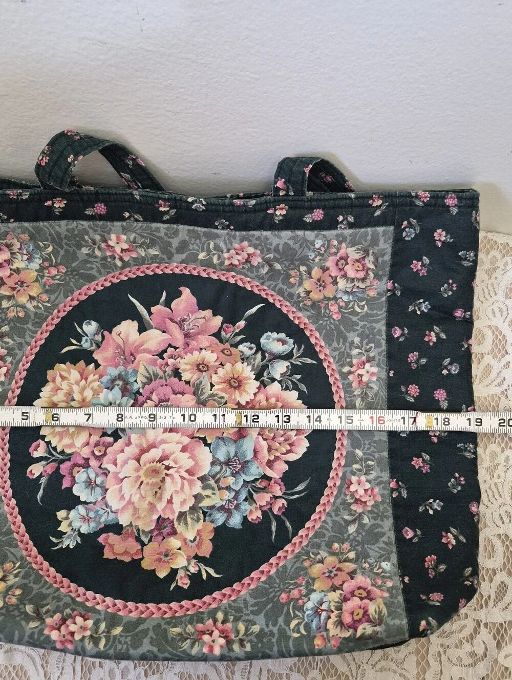 Floral Fabric Tote